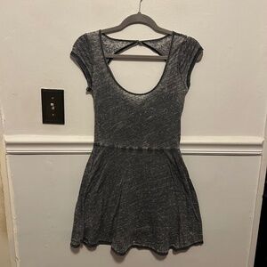 American Eagle Gray Cap Sleeve Dress - Size S